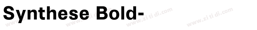 Synthese Bold字体转换